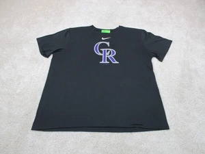 Camisa Nike Colorado Rockies para Hombres Extra Grande Negra Centro Swoosh Logo Béisbol * - Imagen 1 de 13