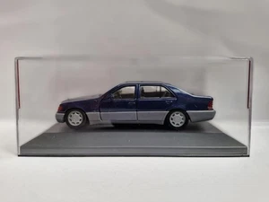 SIKU 3426 Mercedes 500 SEL W140 1991 Blue 1:43 Mint in replacement cabinet - Picture 1 of 10
