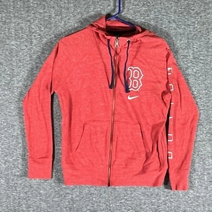 Nike Boston Redsox Fleecejacke mit Kapuze und durchgehendem Reißverschluss Damen Größe M rot 35665X-RX5 - Bild 1 von 9