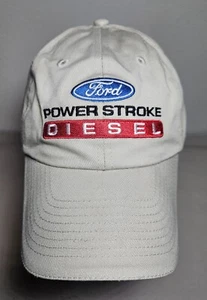 Cappello/Berretto Uomo Ford Power Stroke Diesel Tela Kaki Regolabile Outdoor Racing - Foto 1 di 7