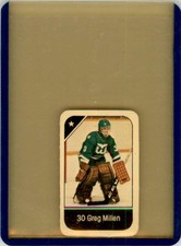 1982-83 POST CEREAL MINI NHL HOCKEY CARD GREG MILLEN HARTFORD WHALERS #NNO