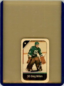 1982-83 POST CEREAL MINI NHL HOCKEY CARD GREG MILLEN HARTFORD WHALERS #NNO
