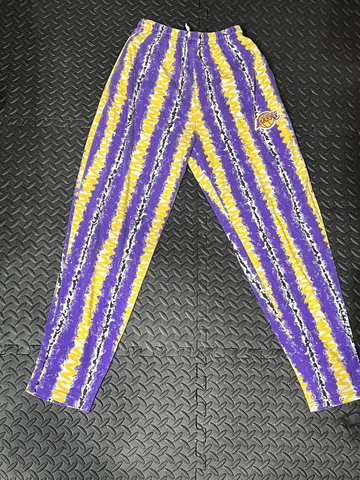 VTG 90s LOS ANGELES LAKERS NBA BOB LANIER STARTER PANTS Medium KOBE Rare Cover