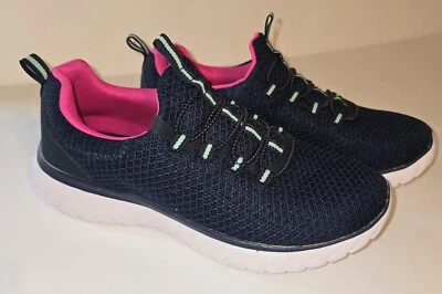 Zapatillas Tenis Mujer Athletic Works Talla 6 M Deportes Confort Azul y Rosa Foto 1 de 4