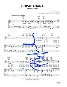Barry Manilow Signed Autograph Copacabana (At the Copa) Sheet Music w/ JSA COA - Bild 1 von 1