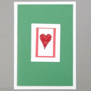 GREETINGS CARD BLANK HAND MADE BEADS AFRICAN ETHNIC