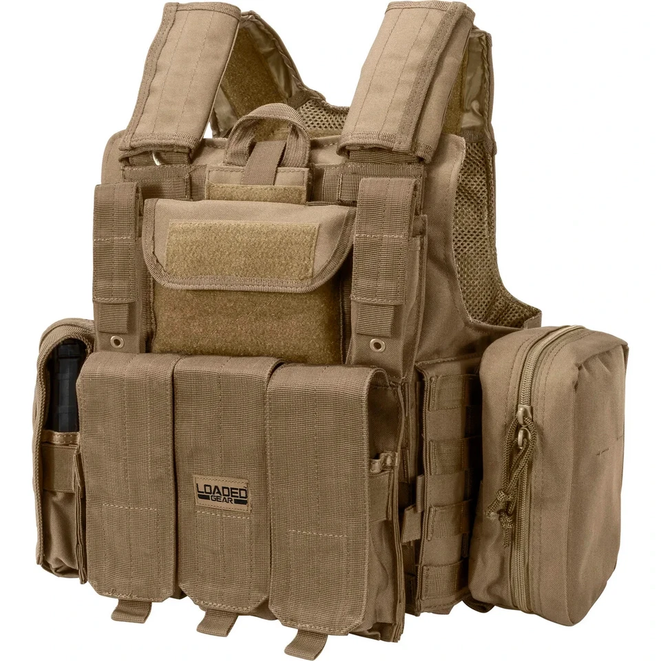 Barska Tactical Vest VX-300 Adjustable MOLLE Quick Release Plate Carrier Rig - Image 1 of 2