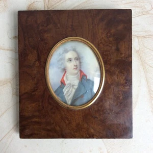 Miniature Peinte Portrait Major Général William Vicomte Fielding ? Signé XIXè - Foto 1 di 9