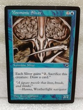 Mnemonic Sliver - Summon Sliver Card - MTG (Magic The Gathering) Tempest