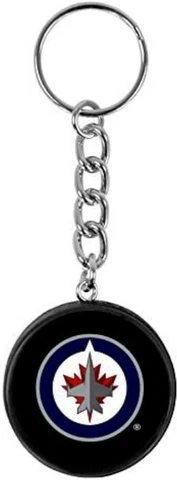 Winnipeg Jets Mini Hockey Puck Team Logo Keychain Cover