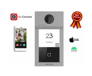 VIDEOCITOFONO POSTO ESTERNO WIFI OTTICA GRANDANGOLO HIKVISION DS-KV8113-WME1(B) - Foto 1 di 1