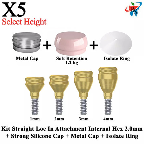 2x Dental Dritto Loc-Low Attachment Extra Soft Set Protesi - Foto 5