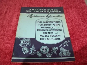 Amerikanisches Bosch Einspritzgeräte Wartungshandbuch (Ausgabe November 1953) - Bild 1 von 6