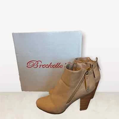 Botines Breckelle’s Gail Taupe Tacón Grueso Foto 1 de 4