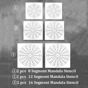 6Pcs/set Mandala Dotting Tools to Painting Rocks Pen Dotting Brush Paint Stencil - Picture 1 of 6