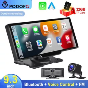 9.3'' Wireless Apple CarPlay Android Auto Car Radio Portable Player Touch Screen - Picture 1 of 12