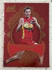 2023 AFL SELECT LEGACY, NOAH ANDERSON LEGACY PLUS 299/450  GOLD COAST