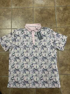 Walter Hagen Performance 11 Garden Party Printed Short Sleeve Golf Polo Mens XL - Picture 1 of 6