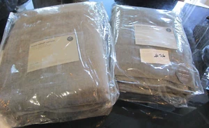 2 West Elm Worn Velvet Curtains drapes panels metal blackout 48 84 refolded #26 - Picture 1 of 2