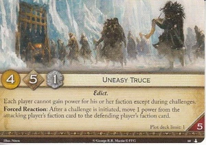 Uneasy Truce AGoT LCG 2.0 Game of Thrones Streets of King's Landing 60 - Picture 1 of 1