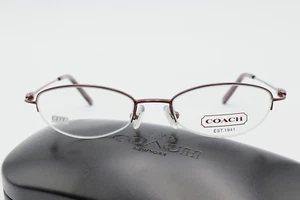 Monturas de gafas COACH LILY 309 Burdeos 46-17-135 media llanta con estuche C277 - Imagen 1 de 13