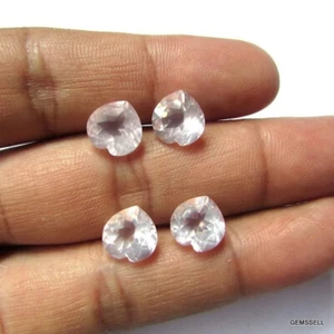 Lot of 50 Pcs Natural Rose quartz 3mm Heart Shape Faceted Cut Loose Gemstone - Picture 1 of 5