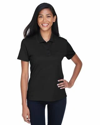 Camisa polo Core 365 para mujer de bolsillo ajuste seco que absorbe la humedad protección UV 78181P Foto 1 de 2