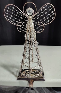 Pottery Barn Chandelier Angel Christmas Stocking Holder 12" Glass Beads - Picture 1 of 8