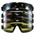 4 Set Birdz Wing SkyDiving Motorcycle Goggles UV400 YELLOW SMOKE BLUE CLEAR