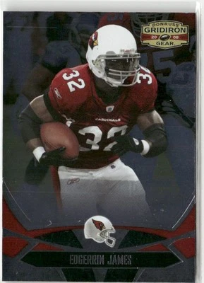 2008 Donruss Gridiron Gear Football Card Edgerrin James Arizona Cardinals #4 - Image 1 of 2
