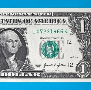 July 23, 1966 (L 07231966 K) BIRTHDAY Note $1 One Dollar Bill *UNC* - Picture 1 of 4