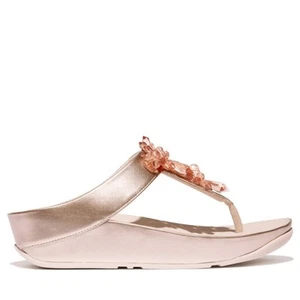 COMODA CHANCLA ERGONOMICA MUJER FITFLOP RUMBA STARBURST-BEAD TOE NUDE - Imagen 1 de 7