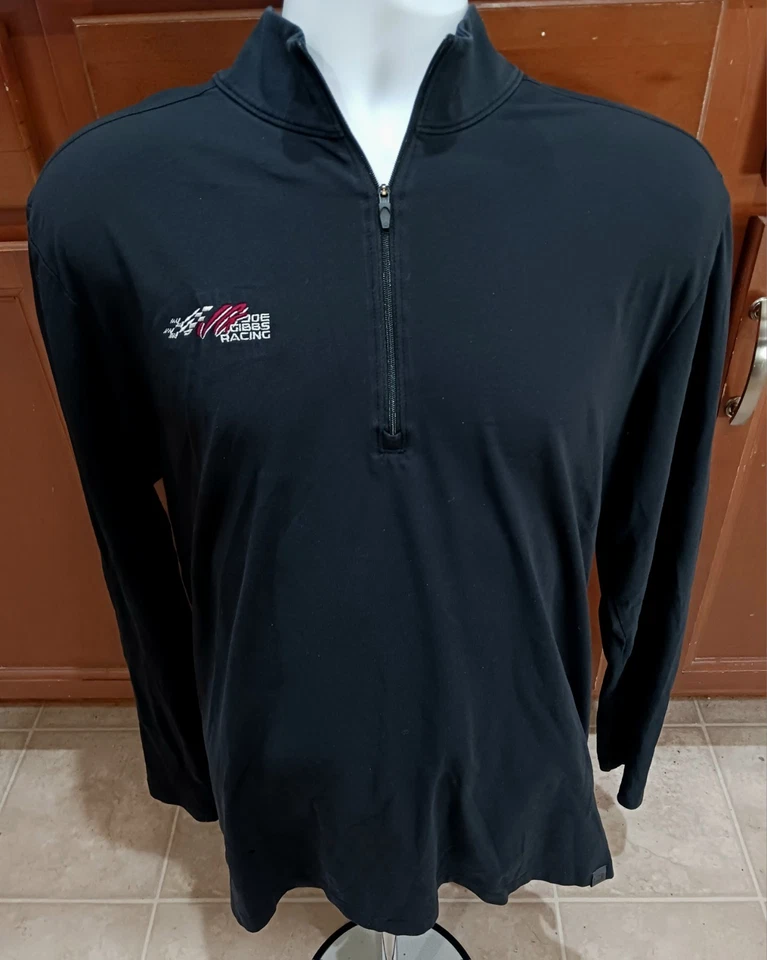 Joe Gibbs Racing Toyota Large Team Issued 1/4 Zip Shirt NASCAR Truex Hamlin Bell - Image 1 of 4