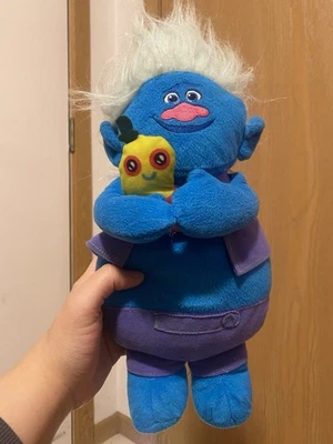 Peluche Hasbro Trolls Dreamworks 2016 azul Biggie Talking con Sr. "Dinkles Works 14""" Foto 1 de 4