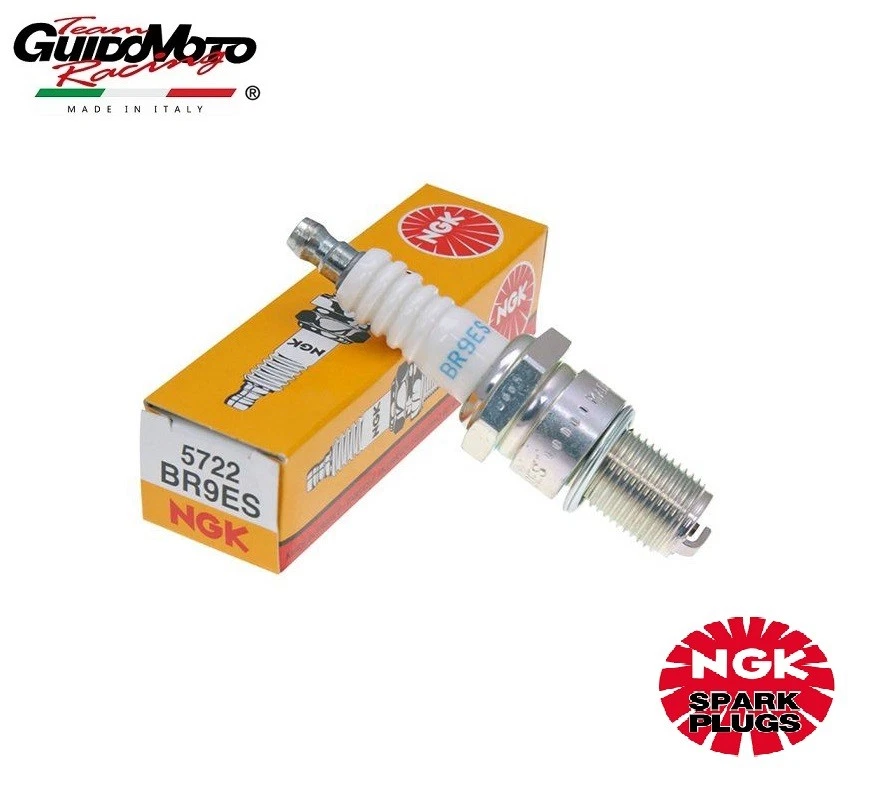 CANDELA NGK BR9ES PASSO LUNGO MOTOCICLI SCOOTER QUAD BR9ES - Immagine 1 di 1