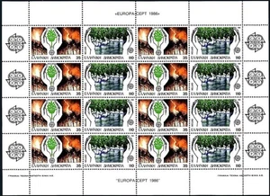 GRECIA 1986 Europa MF MNH** - Picture 1 of 1