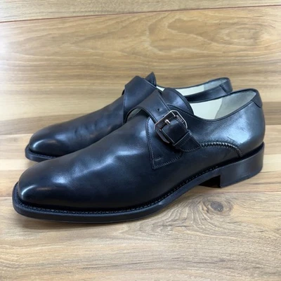BRUNO MAGLI Cavan Monk Strap Dress Shoes Mens 13 Black Leather Platinum Edition - Image 1 of 4