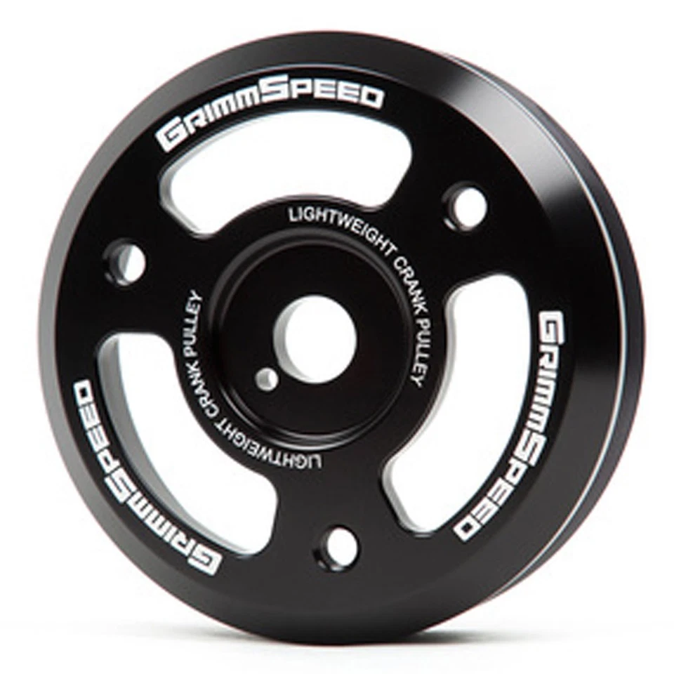 GrimmSpeed Black Lightweight Crank Pulley 2015+ for Subaru WRX BRZ Scion FR-S Foto 1 de 1