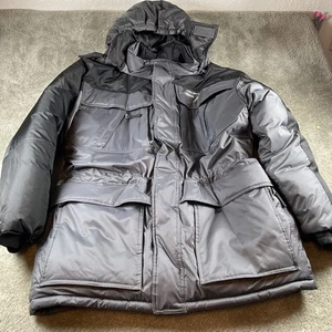 Freeze Defense Men's Winter Coat Hooded Puffer Jacket Gray ( No VEST) - Picture 1 of 7