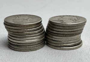 SILVER WASHINGTON QUARTERS 90% 🔥 Trusted Junk Silver 1/2 Roll, Lot Of 20 - Picture 1 of 2