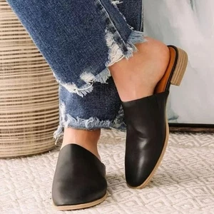 Dolce Vita Pyra Negro Mules Clásico Confort Minimalista Preppy Negocios Informal 9 - Imagen 1 de 10