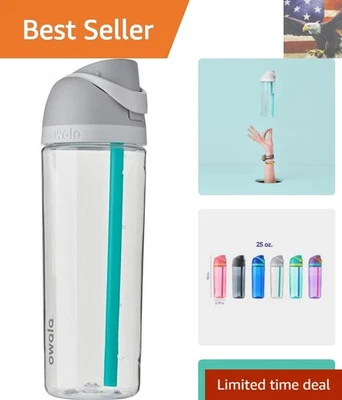FreeSip Clear Tritan Sports Water Bottle 25 Oz – BPA-Free with Straw & Lock Lid - Image 1 of 4