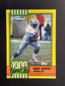 1990 Topps - 1000 yd. Club Detroit Lions Barry Sanders #3 - Bild 1 von 2