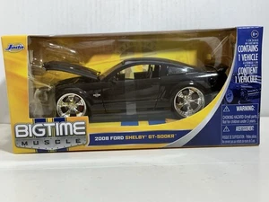 JADA BIGTIME MUSCLE BTM 2008 FORD SHELBY GT-500KR BLACK 1:24 DIECAST MODEL #92 - Picture 1 of 7