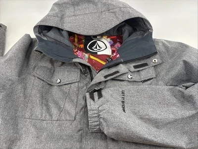 Volcom Womens XL Gray Ski Snowboard Jacket 10kmm Insulated 2 Way Zip Pit Zip - Image 1 of 4