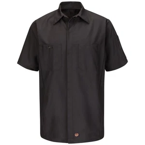 Red Kap Men's Short Sleeve Solid Crew Shirt - Picture 1 of 7