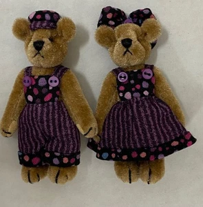 World of Miniature Bears BY Theresa Yang 2.5" Plush Bear #5005-SET-PL - Picture 1 of 5