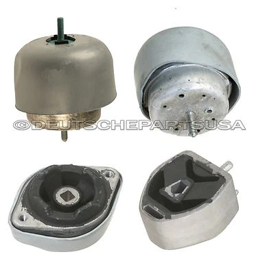 JUEGO 4 SOPORTES MONTAJE MOTOR Y TRANSMISIÓN AUDI A4 VW PASSAT 1.8 IZQUIERDA DERECHA Foto 1 de 2