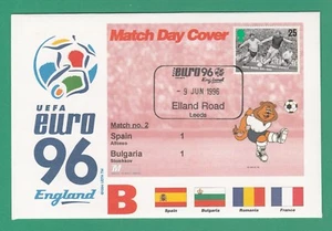 FÚTBOL - SOBRE CUBIERTA DE SELLO PARA EURO 96 - NÚMERO DE PARTIDO 2 - 1996 - Imagen 1 de 1