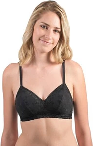 Wonderform Intimates Women's Bralette Bra, size 34D Black - Picture 1 of 3